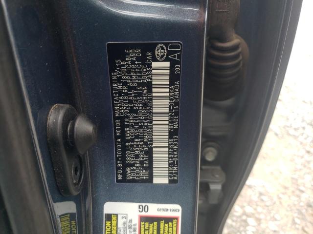 Photo 10 from auction – 2016 TOYOTA COROLLA L with VIN 2T1BURHE1GC578710