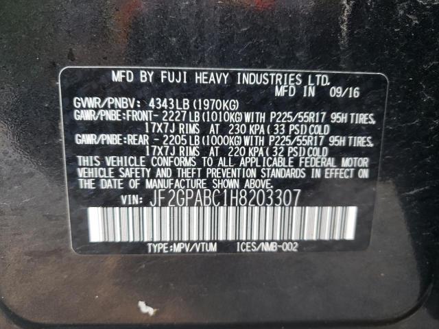 Photo 10 from auction – 2017 SUBARU CROSSTREK with VIN JF2GPABC1H8203307