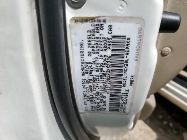 Photo 10 from auction – 2002 TOYOTA AVALON XL with VIN 4T1BF28B32U262336