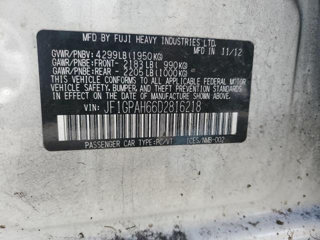 Photo 10 from auction – 2013 SUBARU IMPREZA LI with VIN JF1GPAH66D2816218
