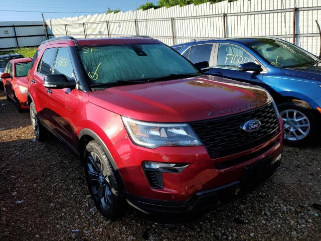FORD EXPLORER S 2018 with VIN 1FM5K8GT7JGB78698 - Photo from auction