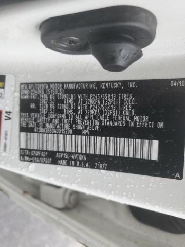 Photo 10 from auction – 2010 TOYOTA VENZA with VIN 4T3BA3BB0AU015200