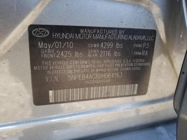 Photo 10 from auction – 2011 HYUNDAI SONATA GLS with VIN 5NPEB4AC8BH064163