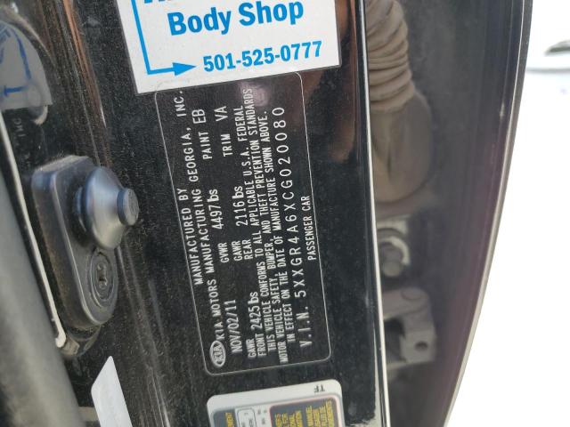 Photo 10 from auction – 2012 KIA OPTIMA SX with VIN 5XXGR4A6XCG020080