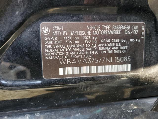 Photo 10 from auction – 2007 BMW 328 I with VIN WBAVA37577NL15085