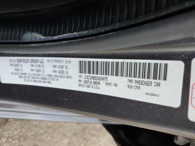 Photo 10 from auction – 2014 DODGE AVENGER SE with VIN 1C3CDZAB3EN224075