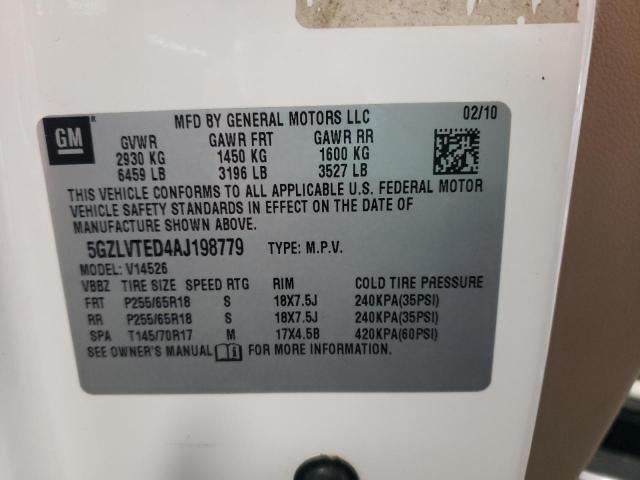Photo 10 from auction – 2010 SATURN OUTLOOK XE with VIN 5GZLVTED4AJ198779