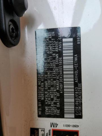 Photo 10 from auction – 2010 TOYOTA CAMRY BASE with VIN 4T4BF3EK2AR051806