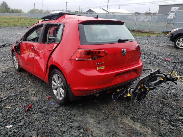 Photo 3 from auction – 2015 VOLKSWAGEN GOLF with VIN 3VW217AU4FM048992