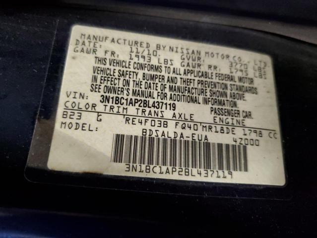 Photo 10 from auction – 2011 NISSAN VERSA S with VIN 3N1BC1AP2BL437119