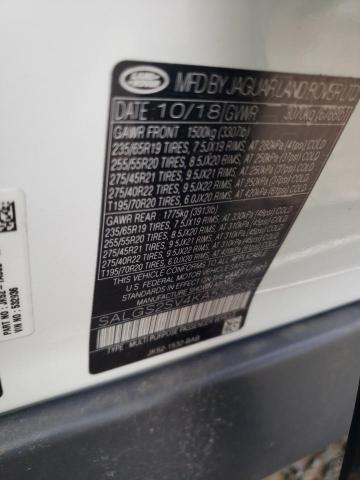 Photo 10 from auction – 2019 LAND ROVER RANGE ROVE with VIN SALGS2SV4KA532936