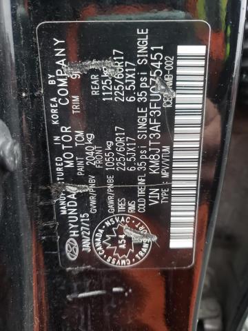 Photo 10 from auction – 2015 HYUNDAI TUCSON GLS with VIN KM8JT3AF3FU075451