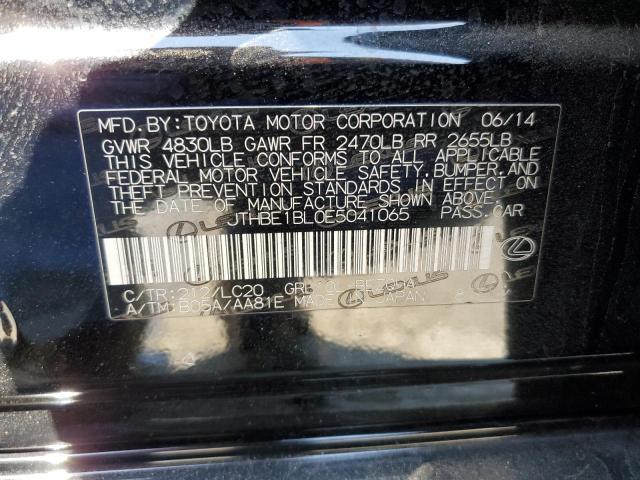 Photo 10 from auction – 2014 LEXUS GS 350 with VIN JTHBE1BL0E5041065