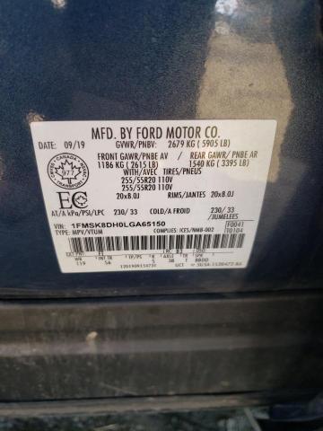 Photo 10 from auction – 2020 FORD EXPLORER X with VIN 1FMSK8DH0LGA65150