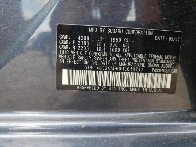 Photo 10 from auction – 2017 SUBARU IMPREZA PR with VIN 4S3GKAD60H3618717