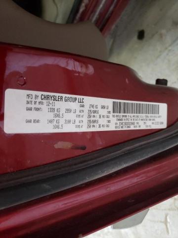 Photo 10 from auction – 2012 CHRYSLER TOWN & COU with VIN 2C4RC1BG9CR228068