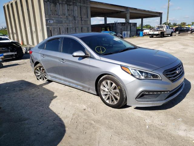 HYUNDAI SONATA 2016 with VIN 5NPE34AF9GH403205 - Photo from auction