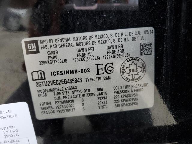 Photo 10 from auction – 2014 GMC SIERRA K15 with VIN 3GTU2VEC2EG465846