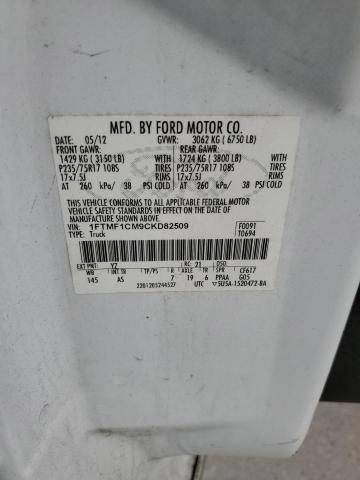 Photo 10 from auction – 2012 FORD F150 with VIN 1FTMF1CM9CKD82509