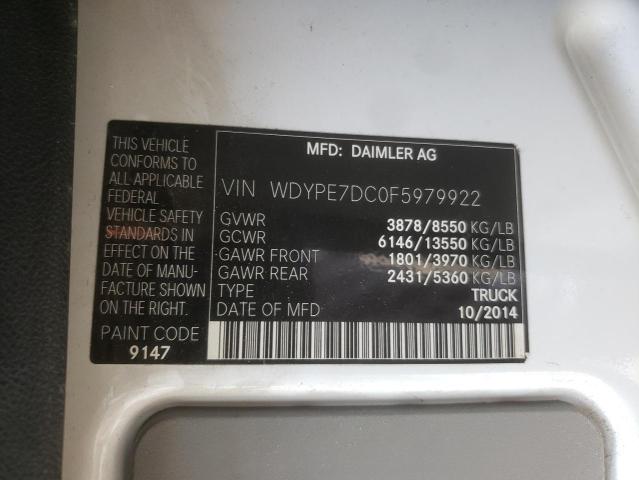 Photo 10 from auction – 2015 FREIGHTLINER SPRINTER 2 with VIN WDYPE7DC0F5979922