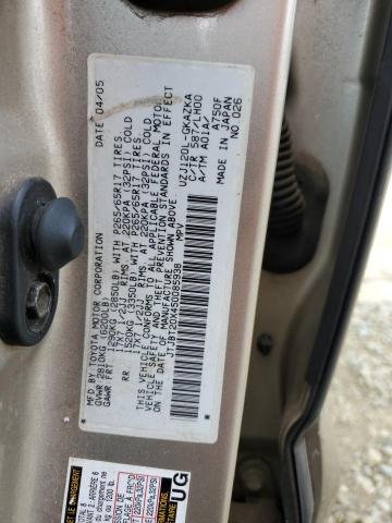 Photo 10 from auction – 2005 LEXUS GX 470 with VIN JTJBT20X450085938