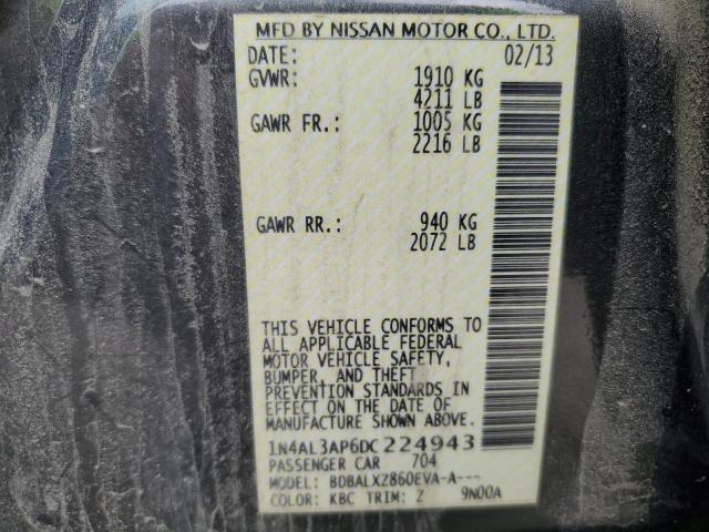 Photo 10 from auction – 2013 NISSAN ALTIMA 2.5 with VIN 1N4AL3AP6DC224943
