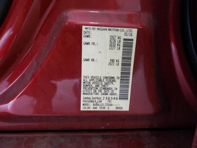 Photo 10 from auction – 2016 NISSAN ALTIMA 2.5 with VIN 1N4AL3AP6GC236546
