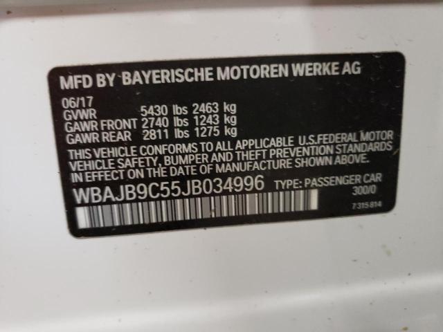 Photo 10 from auction – 2018 BMW M550XI with VIN WBAJB9C55JB034996
