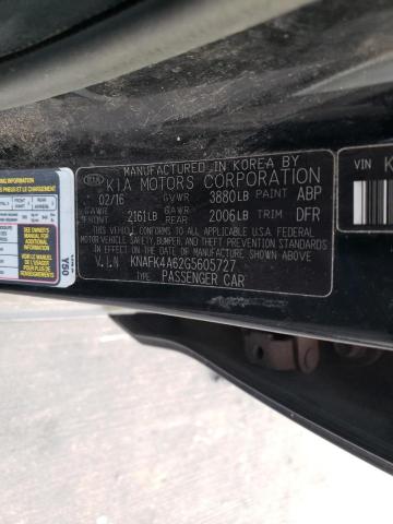 Photo 10 from auction – 2016 KIA FORTE LX with VIN KNAFK4A62G5605727