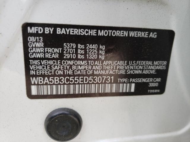 Photo 10 from auction – 2014 BMW 535 XI with VIN WBA5B3C55ED530731