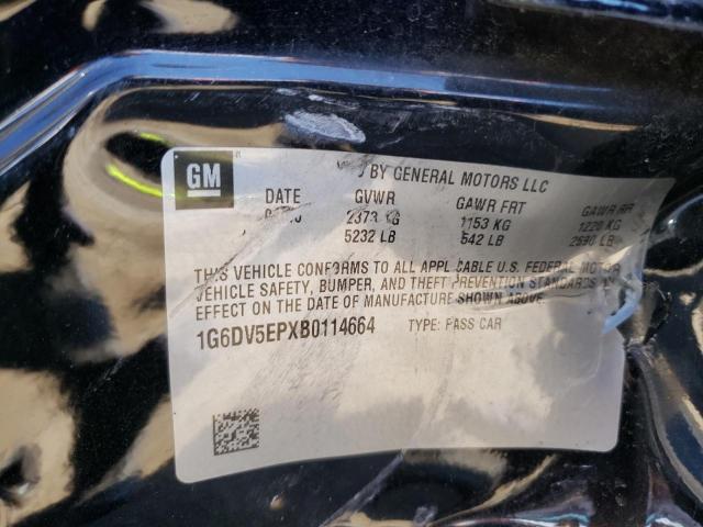 Photo 10 from auction – 2011 CADILLAC CTS-V with VIN 1G6DV5EPXB0114664