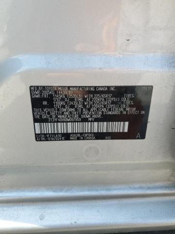 Photo 10 from auction – 2011 TOYOTA RAV4 LIMIT with VIN 2T3YF4DV6BW097959