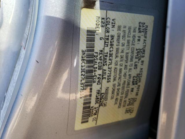 Photo 10 from auction – 2007 NISSAN VERSA S with VIN 3N1BC13E27L377555