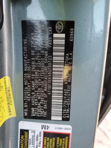 Photo 10 from auction – 2011 TOYOTA CAMRY BASE with VIN 4T1BF3EK4BU750723