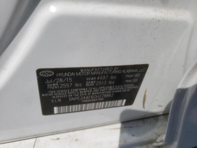 Photo 10 from auction – 2016 HYUNDAI SONATA SE with VIN 5NPE24AF6GH278862
