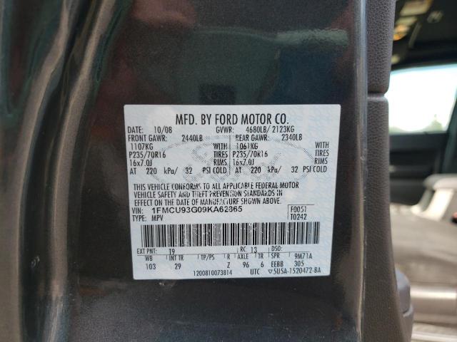 Photo 10 from auction – 2009 FORD ESCAPE XLT with VIN 1FMCU93G09KA62865