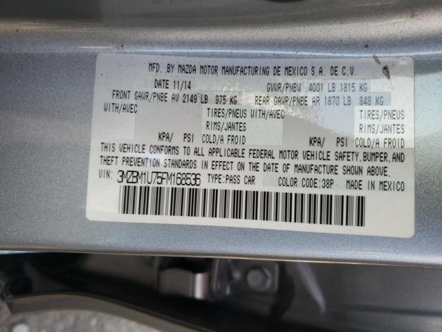 Photo 10 from auction – 2015 MAZDA 3 SPORT with VIN 3MZBM1U75FM168536