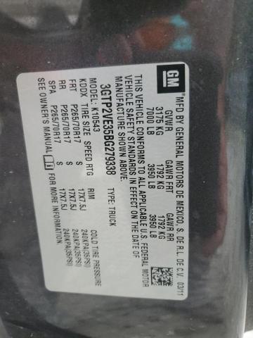 Photo 10 from auction – 2011 GMC SIERRA K15 with VIN 3GTP2VE35BG279338
