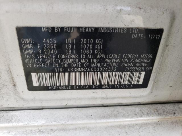 Photo 10 from auction – 2013 SUBARU LEGACY 2.5 with VIN 4S3BMBA60D3024573