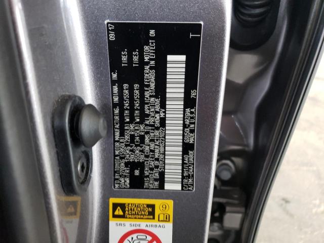 Photo 10 from auction – 2017 TOYOTA HIGHLANDER with VIN 5TDYZRFH8HS231022