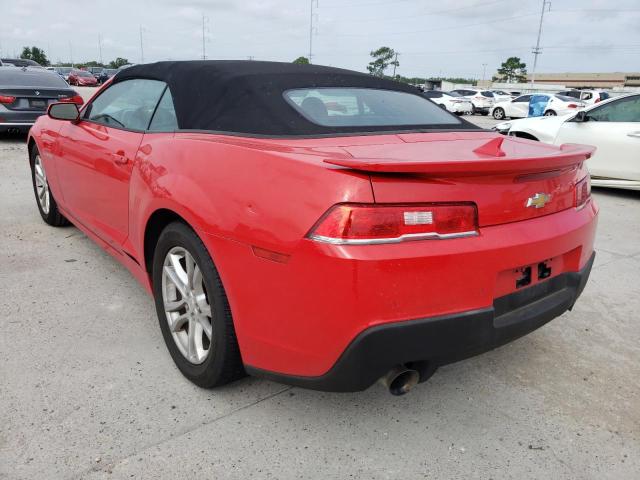 Photo 3 from auction – 2015 CHEVROLET CAMARO LT with VIN 2G1FD3D38F9217288