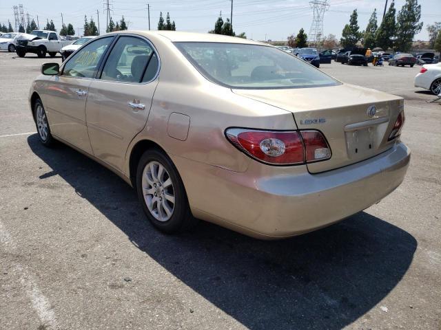 Photo 3 from auction – 2002 LEXUS ES 300 with VIN JTHBF30GX20060665