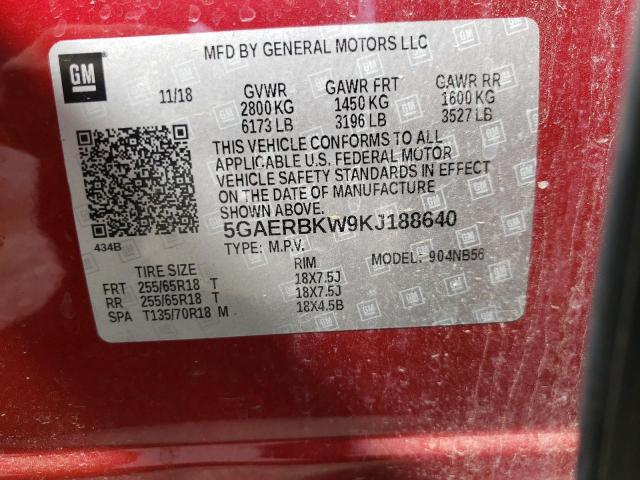 Photo 10 from auction – 2019 BUICK ENCLAVE ES with VIN 5GAERBKW9KJ188640