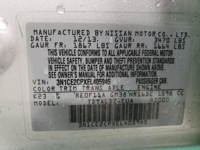 Photo 10 from auction – 2014 NISSAN VERSA NOTE with VIN 3N1CE2CPXEL405945