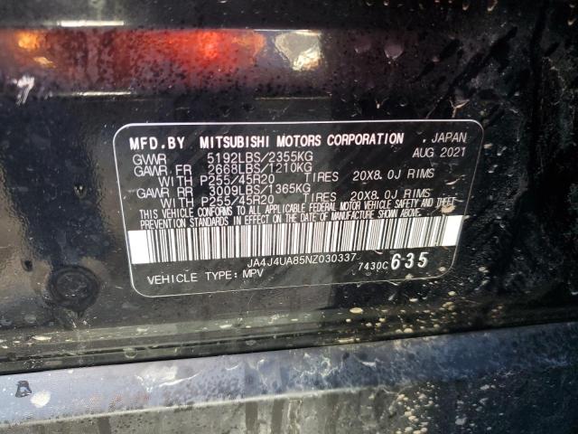 Photo 9 from auction – 2022 MITSUBISHI OUTLANDER with VIN JA4J4UA85NZ030337