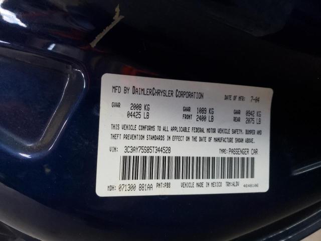 Photo 10 from auction – 2005 CHRYSLER PT CRUISER with VIN 3C3AY75S85T344528