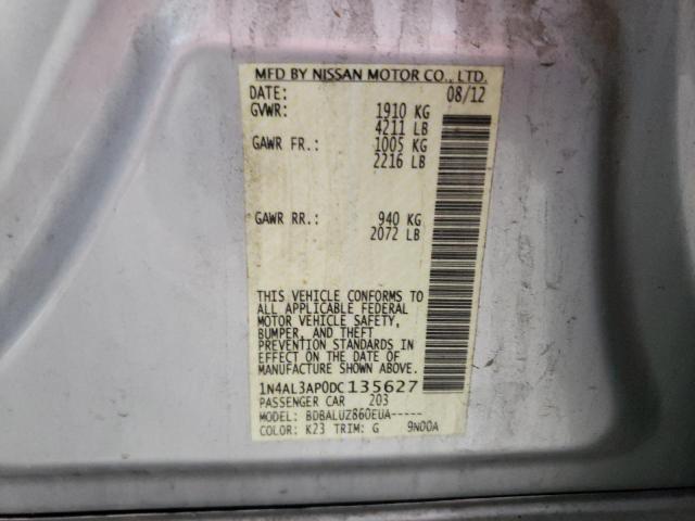 Photo 10 from auction – 2013 NISSAN ALTIMA 2.5 with VIN 1N4AL3AP0DC135627