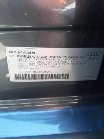 Photo 10 from auction – 2008 AUDI A4 S-LINE with VIN WAUBH78E68A082877
