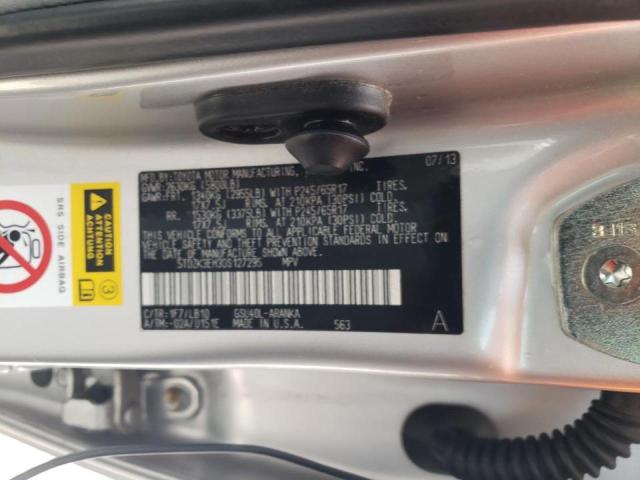 Photo 10 from auction – 2013 TOYOTA HIGHLANDER with VIN 5TDZK3EH3DS127295