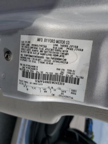 Photo 10 from auction – 2005 FORD FOCUS ZX4 with VIN 1FAFP34N85W242350